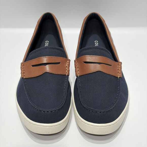 Cole Haan Nantucket Canvas Penny Loafer C38570 Navy Blue Men Size 12M -Worn Once main image 6